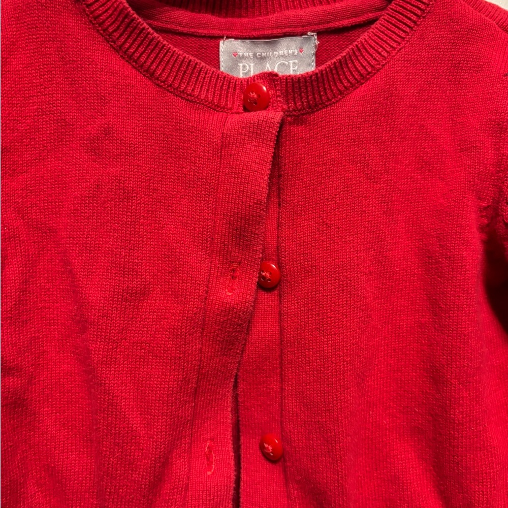 The Children’s Place red cardigan 3T - Picture 3 of 4